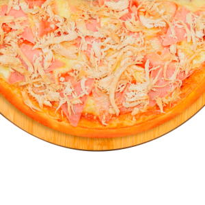 Pizza tradicional Jamón y Pollo_1