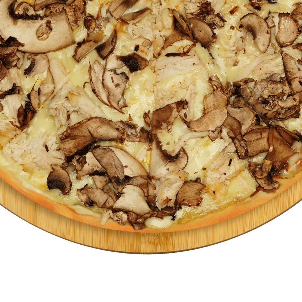 Pizza tradicional Pollo Champiñón - Ziru's Pizza & Panzarotti